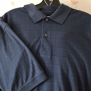 Izod navy blue polo tee shirt Sz L